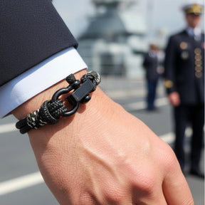 CAPTAIN 4mm Nautical Clasp Bracelet - Military