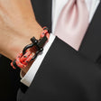 CAPTAIN 4mm Nautical Clasp Bracelet - Pink Mix