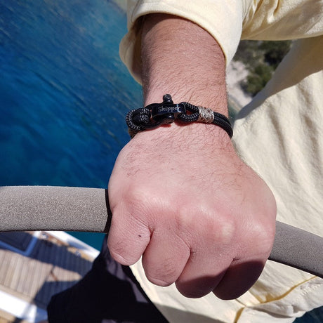 CAPTAIN Black Shackle Bracelet - Camo