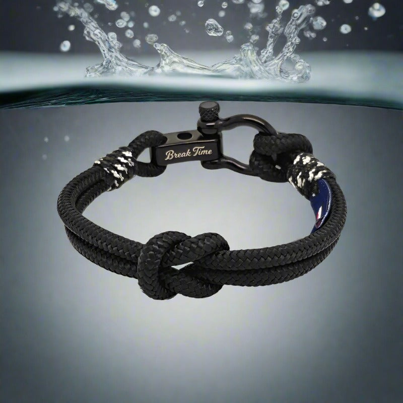 CAPTAIN Black Shackle Bracelet - Military