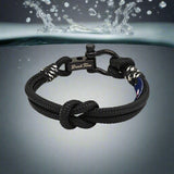 CAPTAIN Black Shackle Bracelet - Military