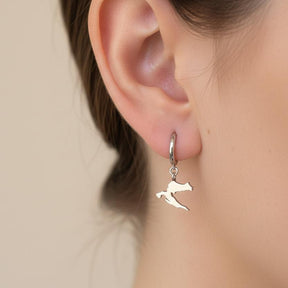 CHARMED MINI huggie earrings Croatia map