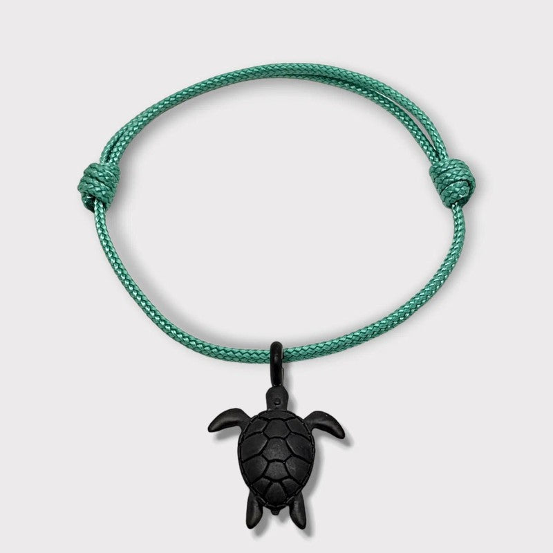 Nature Bracelet with Coquí (Tree Frog), Sun with Diamonds, and Leatherback Sea-Turtle Charms