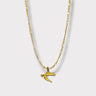CHARMED steel necklace with Croatia map pendant