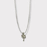 CHARMED steel necklace with palm tree pendant