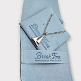 CHARMED steel necklace with sailing yacht pendant