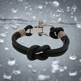 CORSAIR 5mm Nautical Clasp Bracelet Black Camo