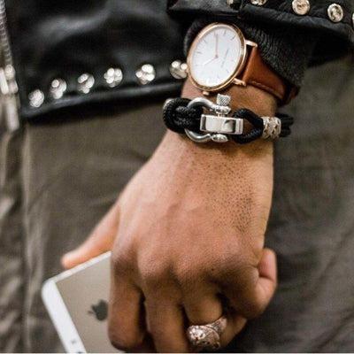 CORSAIR 5mm Nautical Clasp Bracelet Black Camo