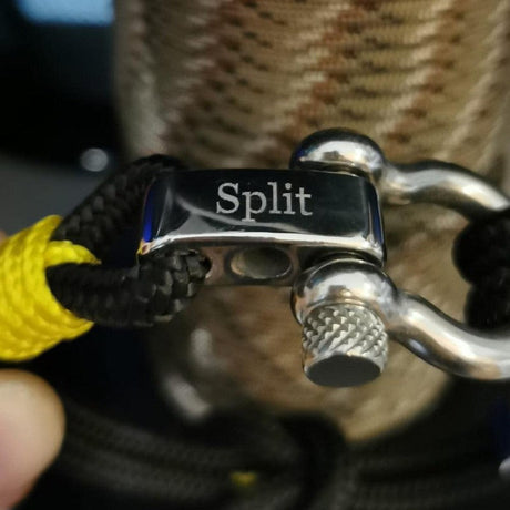 CORSAIR 5mm Nautical Clasp Bracelet Black Yellow