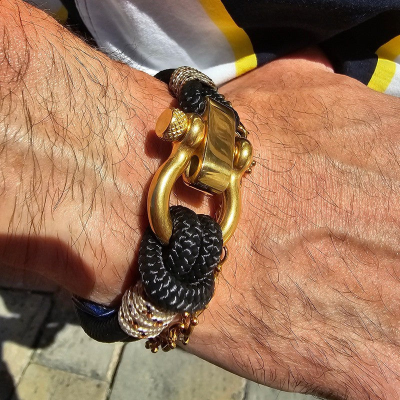 5MM 18CM+4CM Black/ Gold Stainless Steel Flat Snake Chain Bracelet for  Women Men