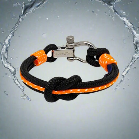 CORSAIR Big Shackle Bracelet Black Orange