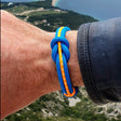 CORSAIR Big Shackle Bracelet Blue Orange