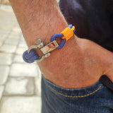 CORSAIR Big Shackle Bracelet Blue Orange