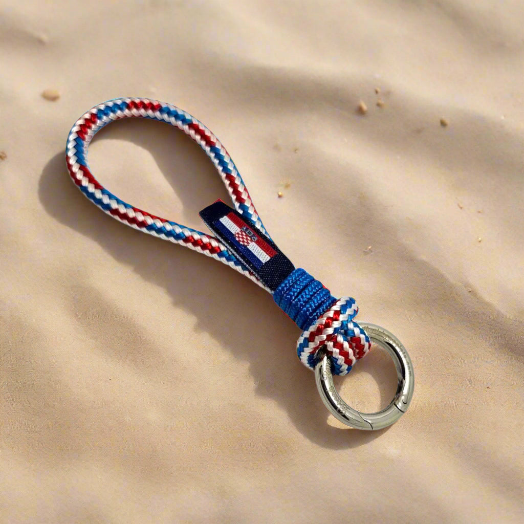 HARBOUR MINI Croatian blue mix rope key-ring – Break Time