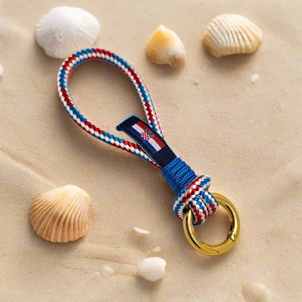 SEA Mini Hooded Key Ring 3点セット HARBOUR MINI Croatian blue mix rope key-ring – Break Time