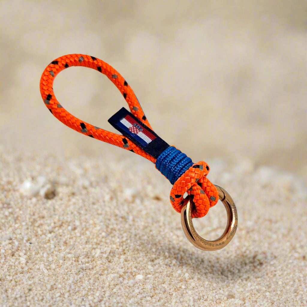 HARBOUR MINI orange mix rope key-ring