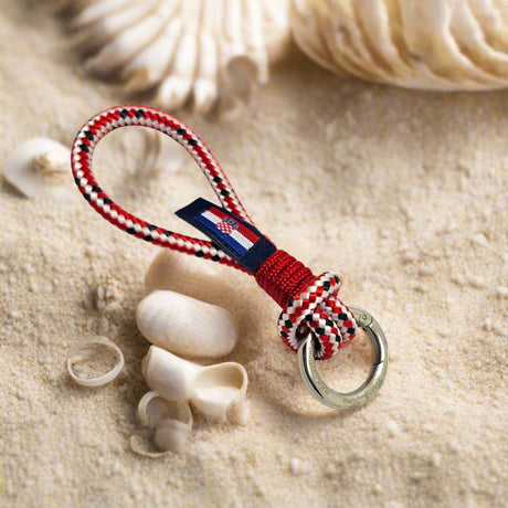 HARBOUR MINI red mix rope key-ring