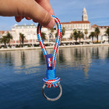 HARBOUR nautical rope keyring Croatian mix