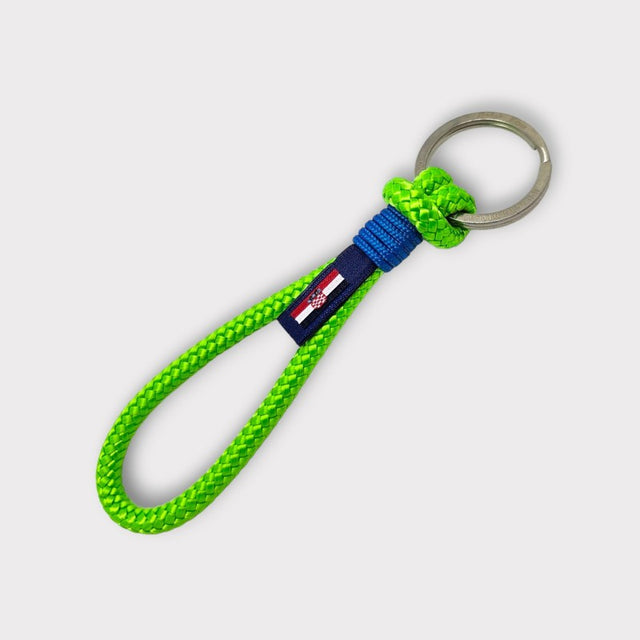 HARBOUR recycled rope keyring green blue