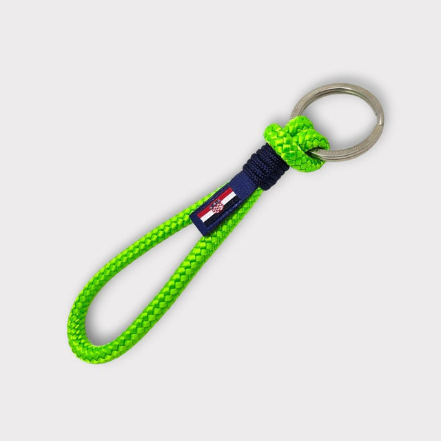 HARBOUR recycled rope keyring green navy blue