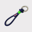 HARBOUR recycled rope keyring navy blue green