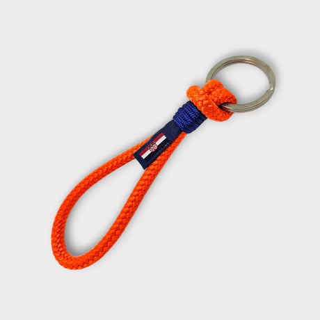 HARBOUR recycled rope keyring orange electric blue