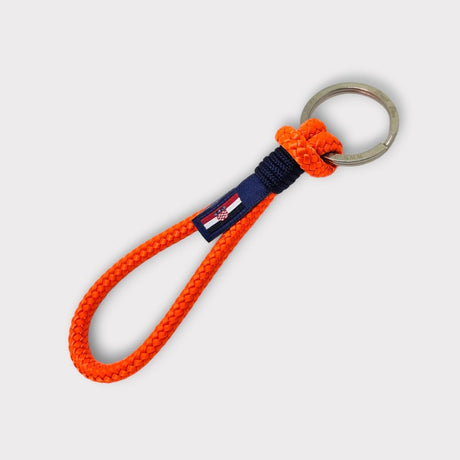HARBOUR recycled rope keyring orange navy blue