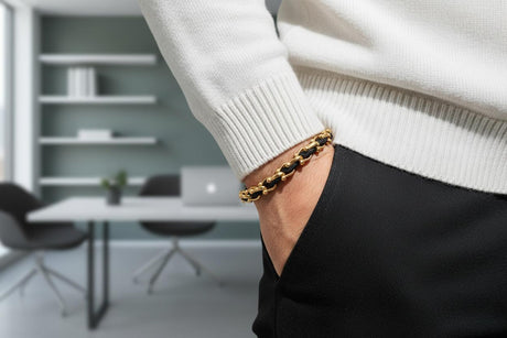 OCEAN MAXI Designer Bracelet / Necklace Black