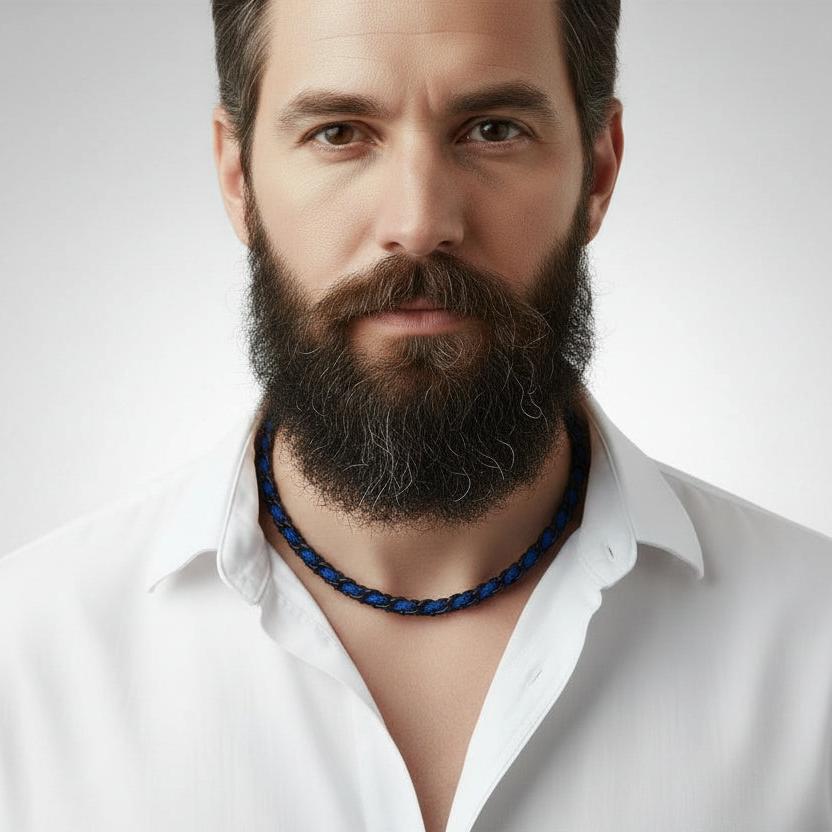 OCEAN MAXI Designer Bracelet / Necklace Electric Blue