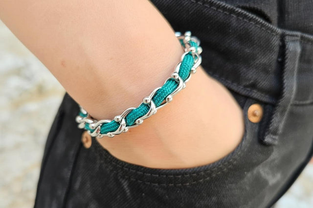 OCEAN MAXI Designer Bracelet / Necklace Emerald Green