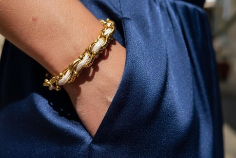 OCEAN MAXI Designer Bracelet / Necklace Off White