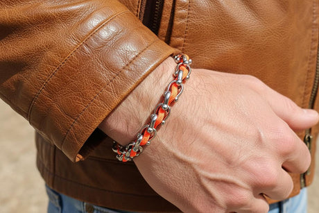 OCEAN MAXI Designer Bracelet / Necklace Orange