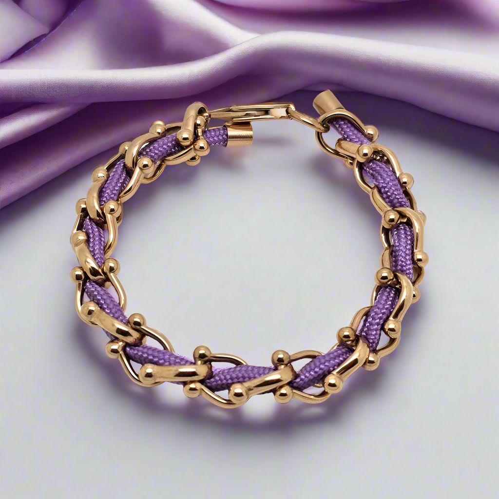 OCEAN MAXI Designer Bracelet / Necklace Pastel Purple