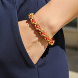 OCEAN MAXI Designer Bracelet / Necklace Red