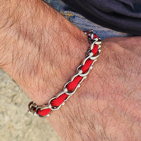 OCEAN MAXI Designer Bracelet / Necklace Red
