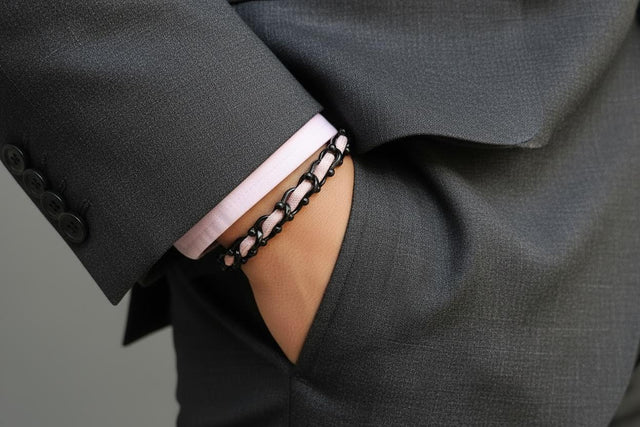 OCEAN MAXI Designer Bracelet / Necklace Soft Pink