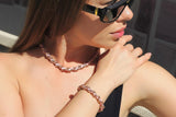 OCEAN MAXI Designer Bracelet / Necklace Soft Pink