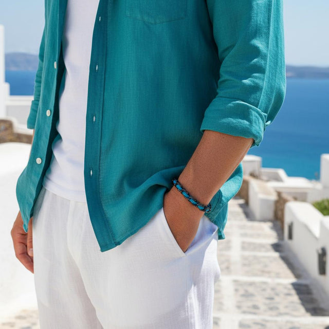 OCEAN MAXI Designer Bracelet / Necklace Teal