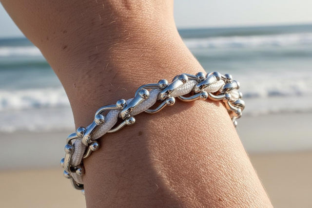 OCEAN MAXI Designer Bracelet / Necklace White