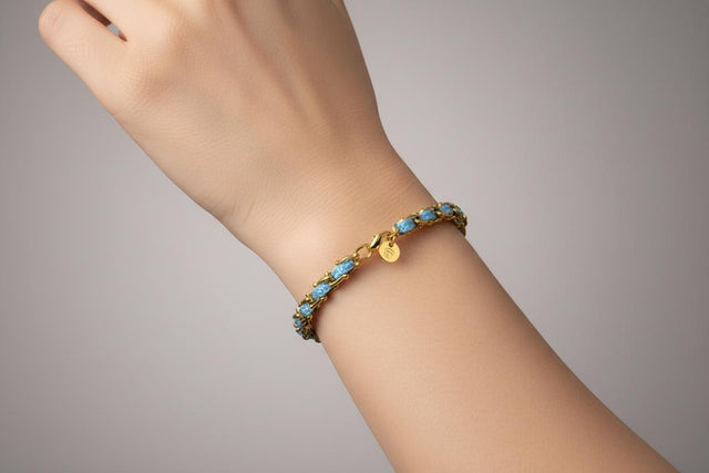 OCEAN MINI Designer Bracelet / Necklace Baby Blue