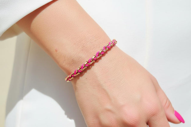 OCEAN MINI Designer Bracelet / Necklace Fuchsia