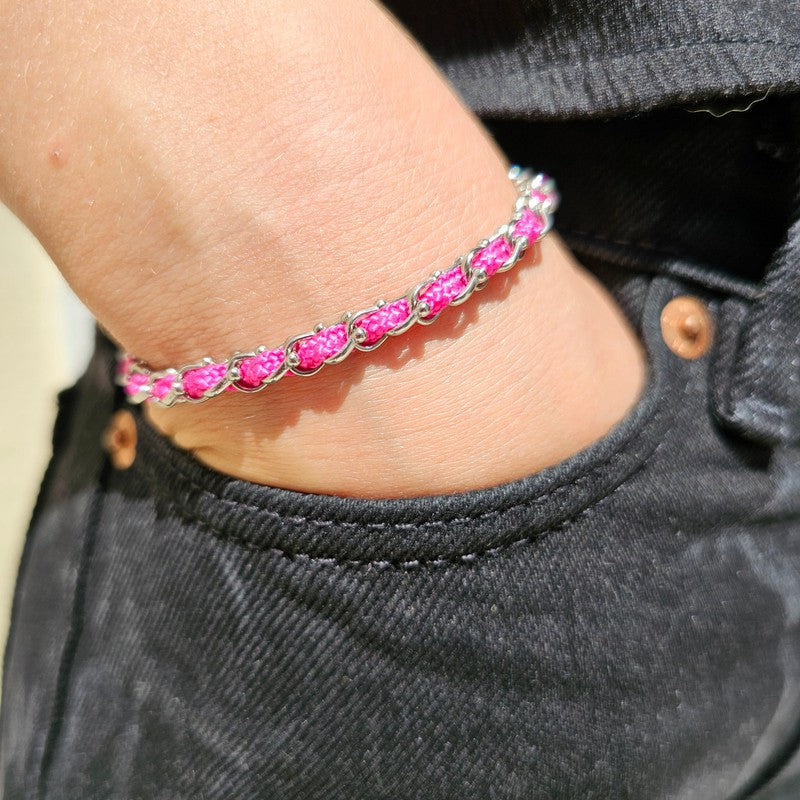 OCEAN MINI Designer Bracelet / Necklace Fuchsia