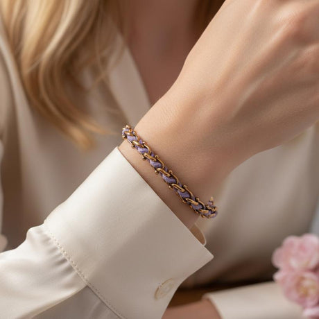 OCEAN MINI Designer Bracelet / Necklace Lavender Purple