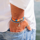 OCEAN MINI Designer Bracelet / Necklace Med Blue