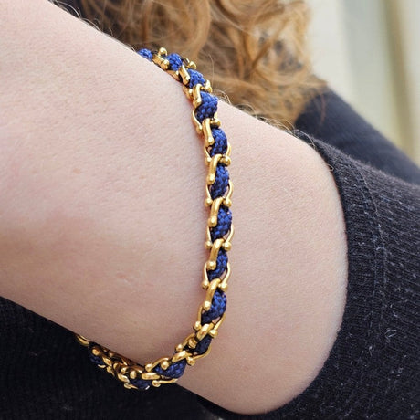 OCEAN MINI Designer Bracelet / Necklace Navy Blue