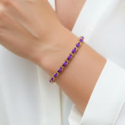 OCEAN MINI Designer Bracelet / Necklace Neon Purple