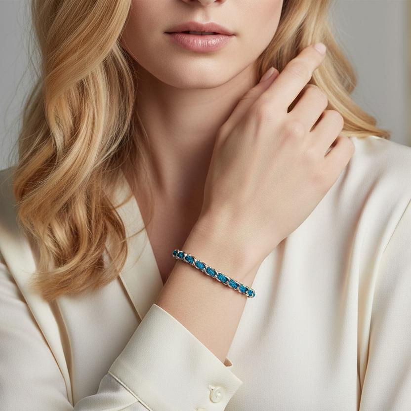 OCEAN MINI Designer Bracelet / Necklace Teal