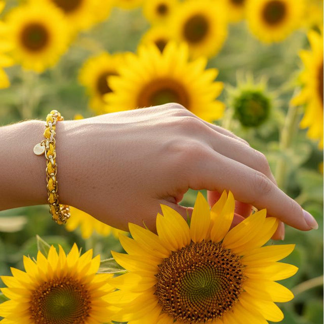 OCEAN MINI Designer Bracelet / Necklace Yellow