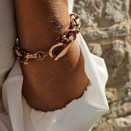 OCEAN ULTRA Signature Toggle Bracelet - Rose Gold