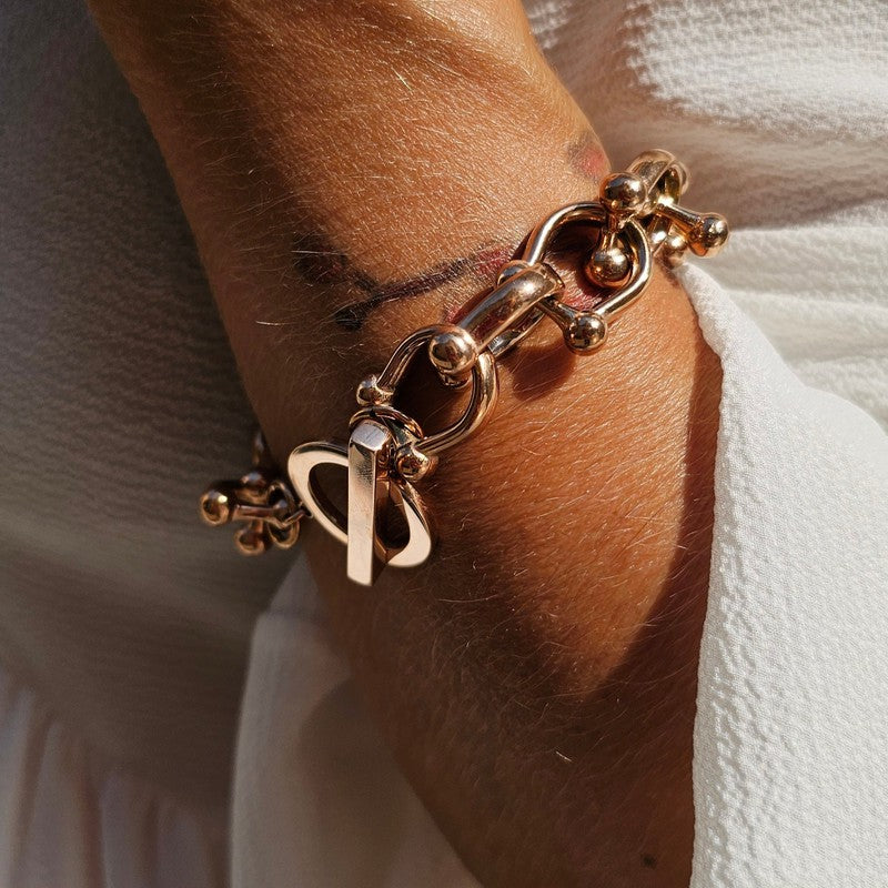 OCEAN ULTRA Signature Toggle Bracelet - Rose Gold